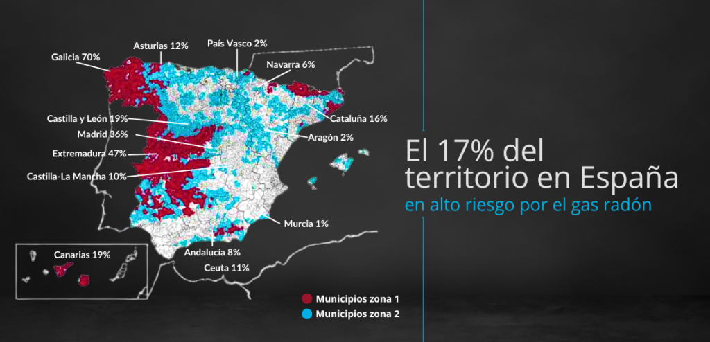 Gas radón hogar bequerel