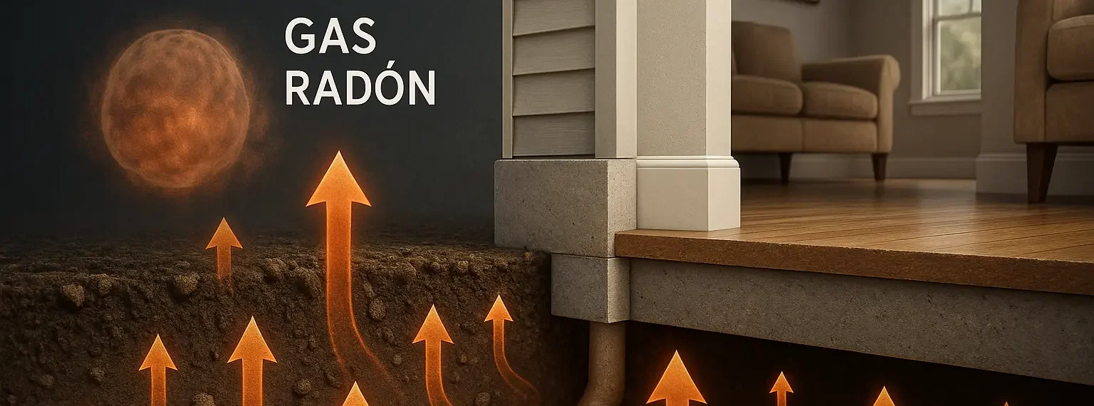 gás randon casa bequerel